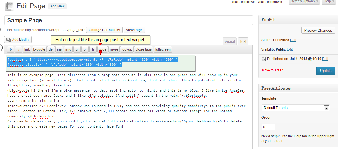 Backend of Plugin
