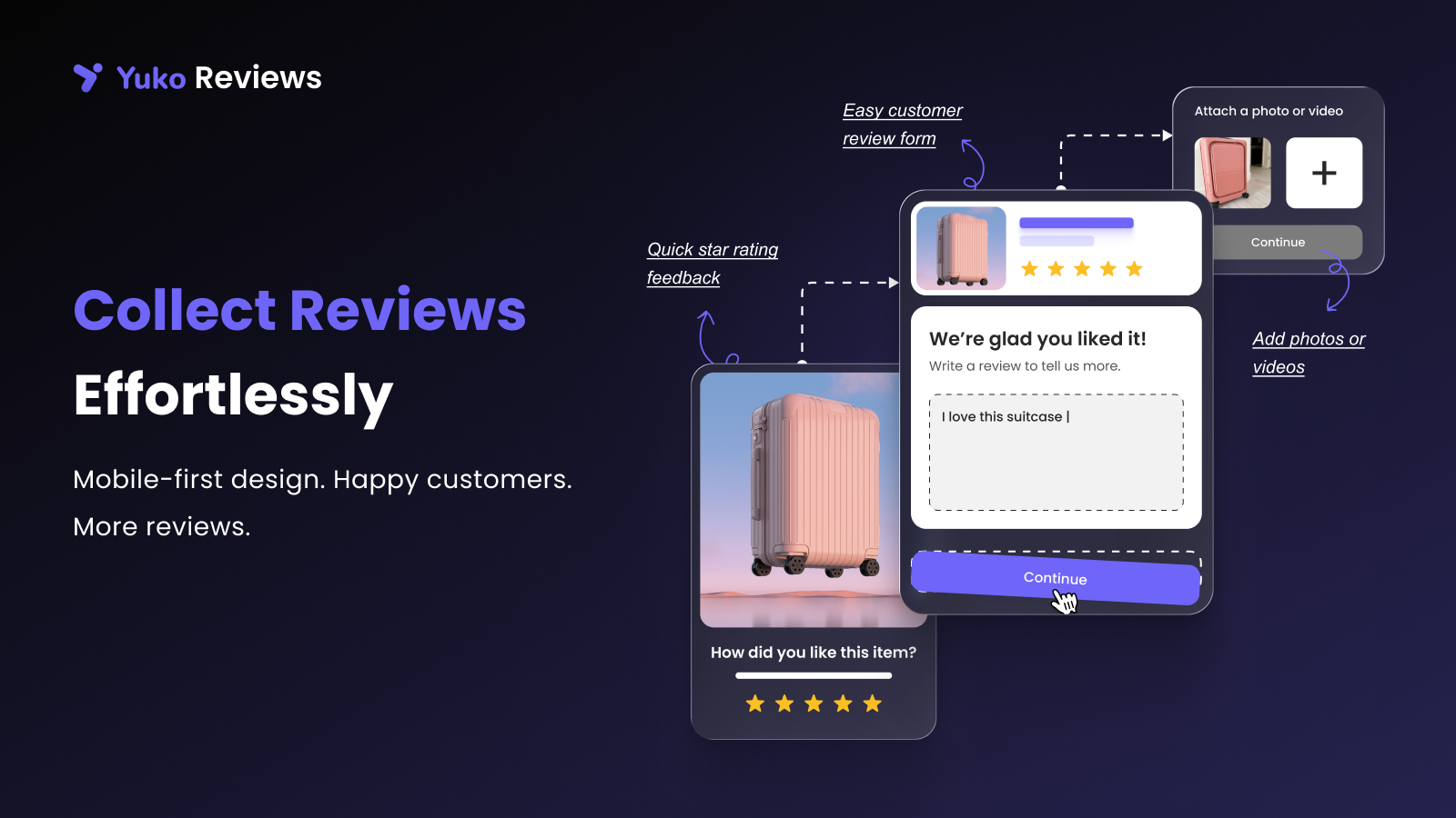 Collect reviews effortlessly