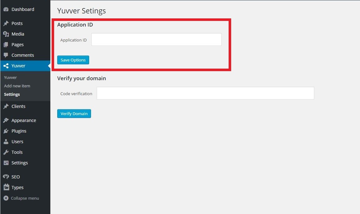 Set an API key.