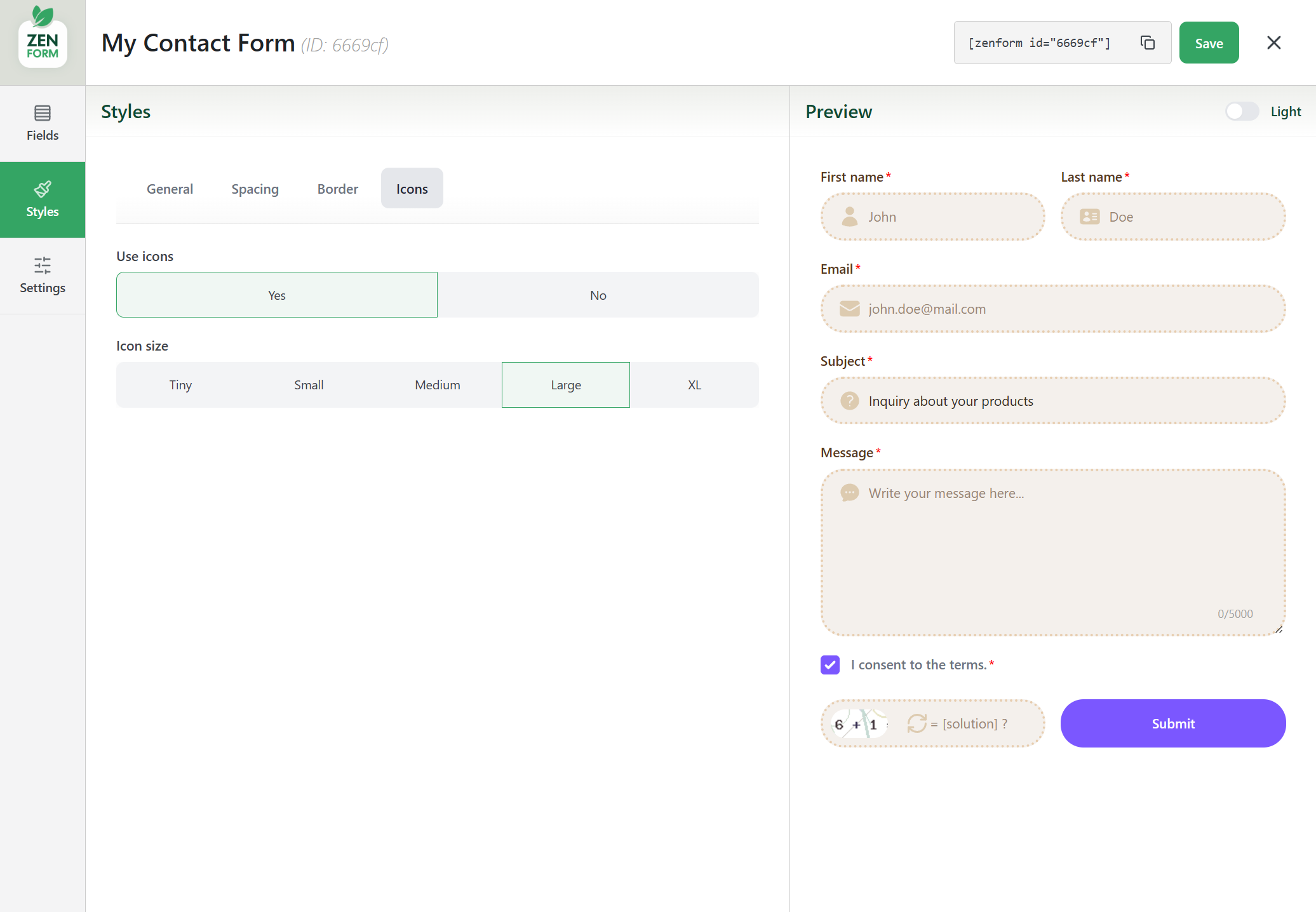Generate a color scheme in one click & customize colors