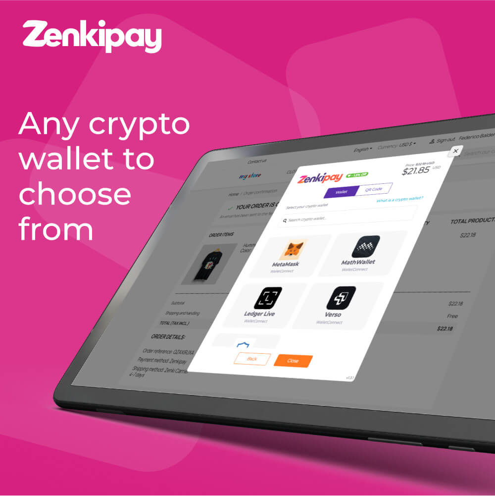 Any crypto wallet to choose from.