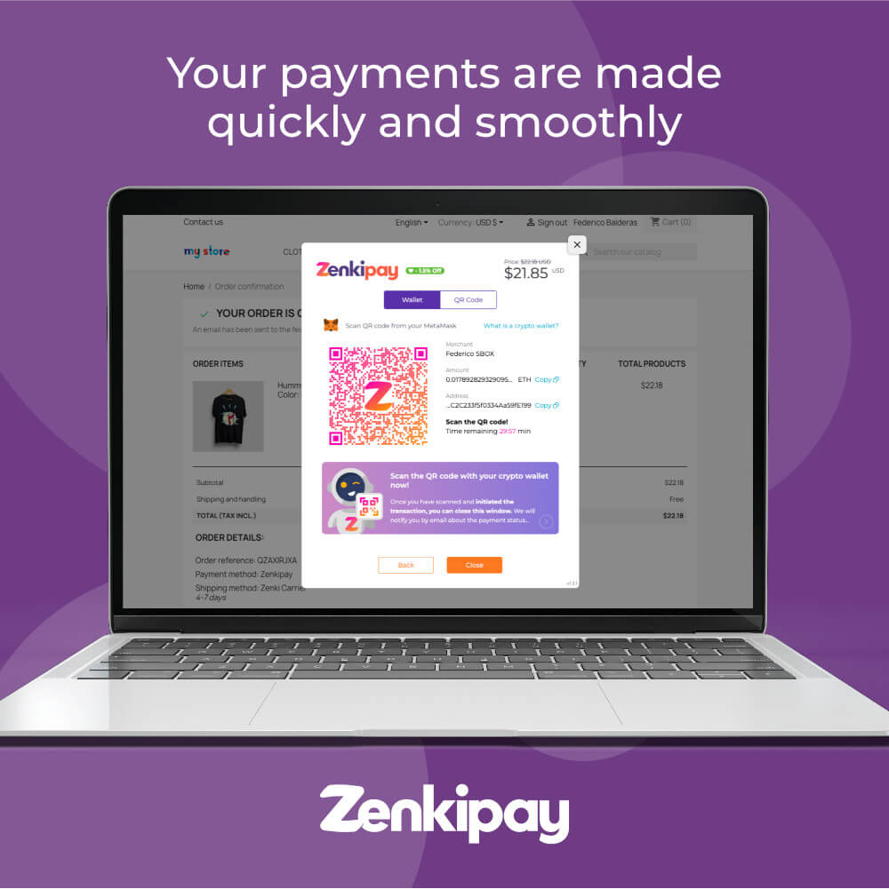 Your payments are made quickly and smoothly.