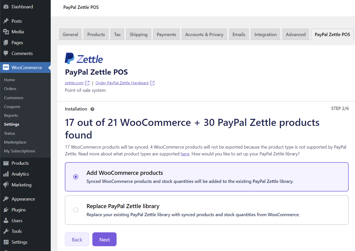 PayPal Zettle POS installation STEP 2