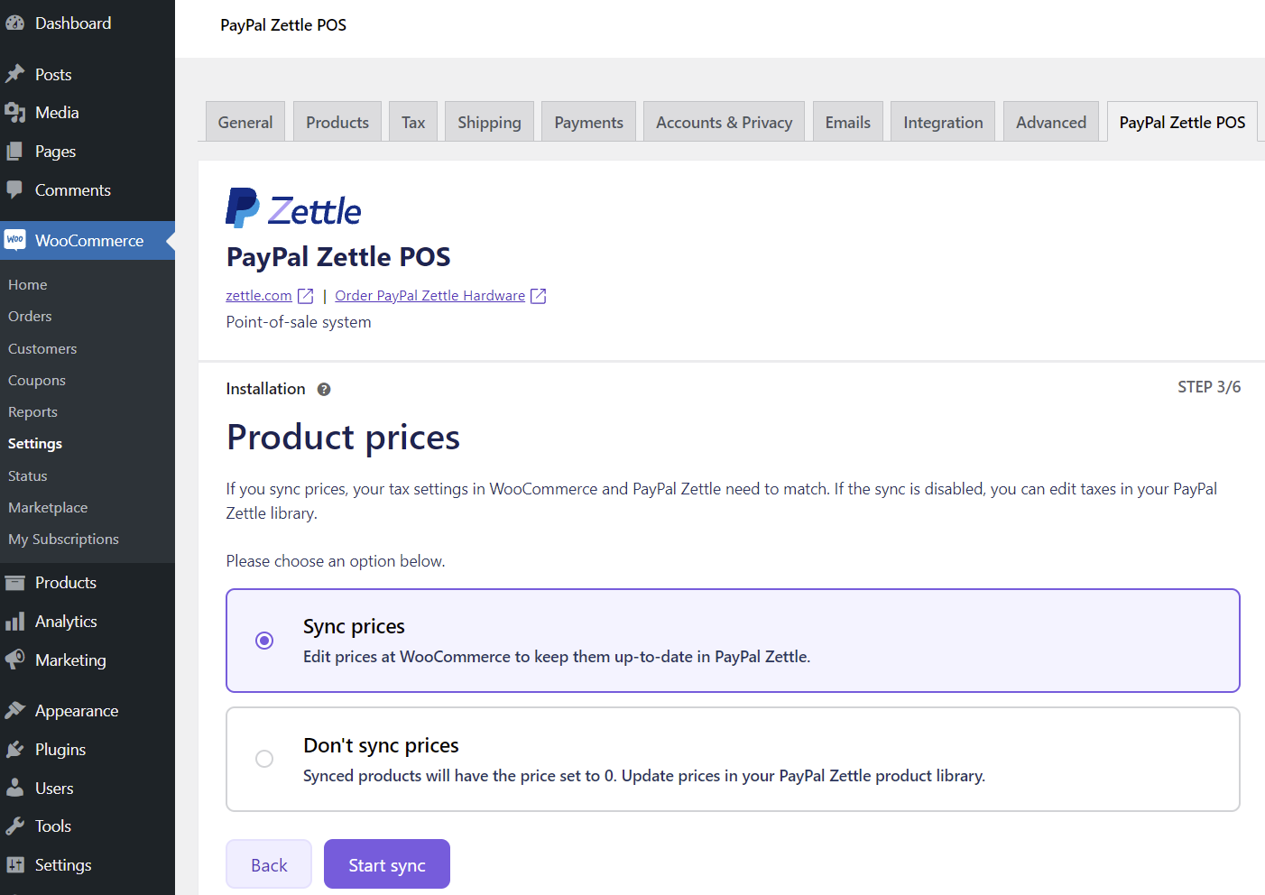 PayPal Zettle POS installation STEP 3