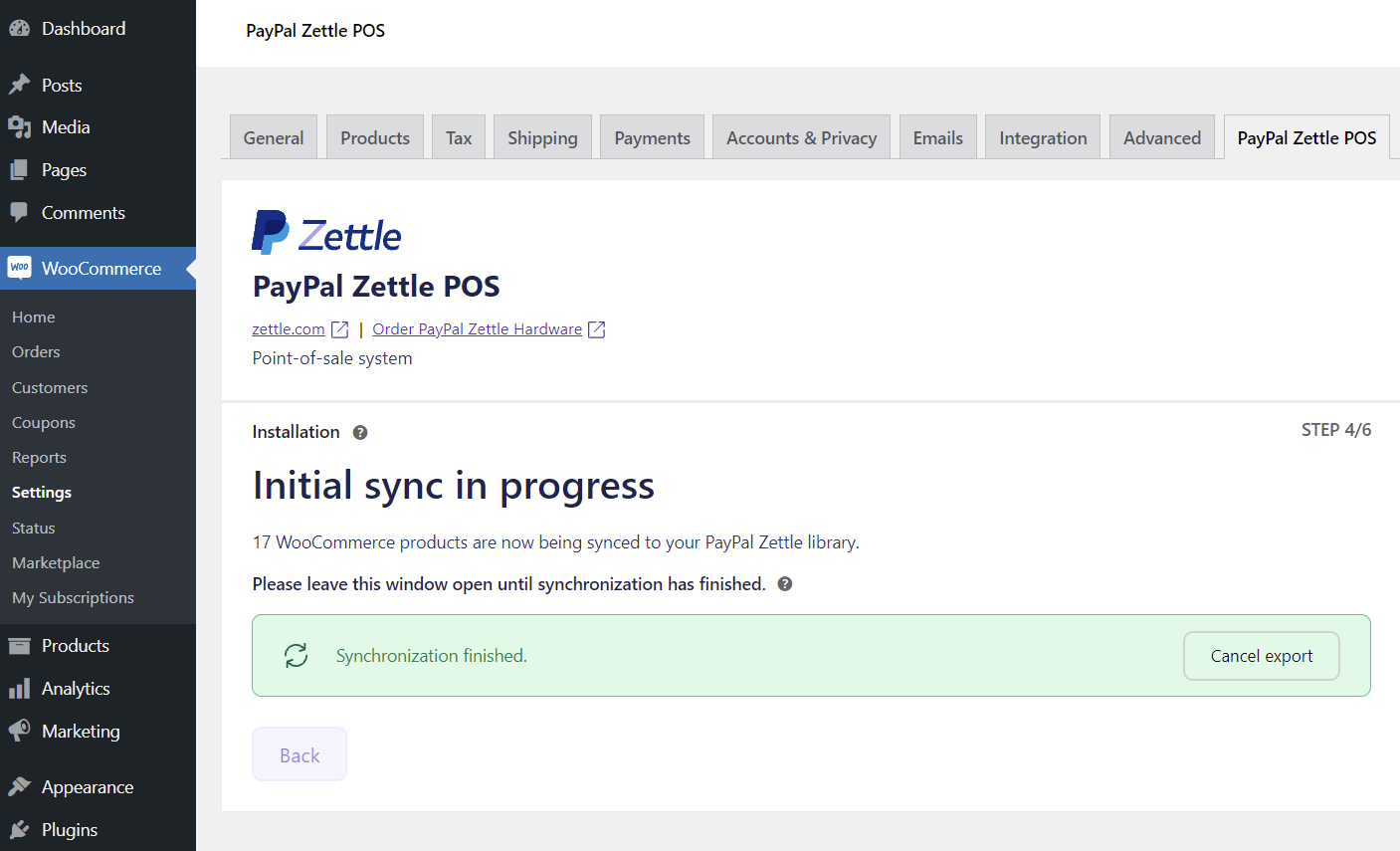 PayPal Zettle POS installation STEP 4