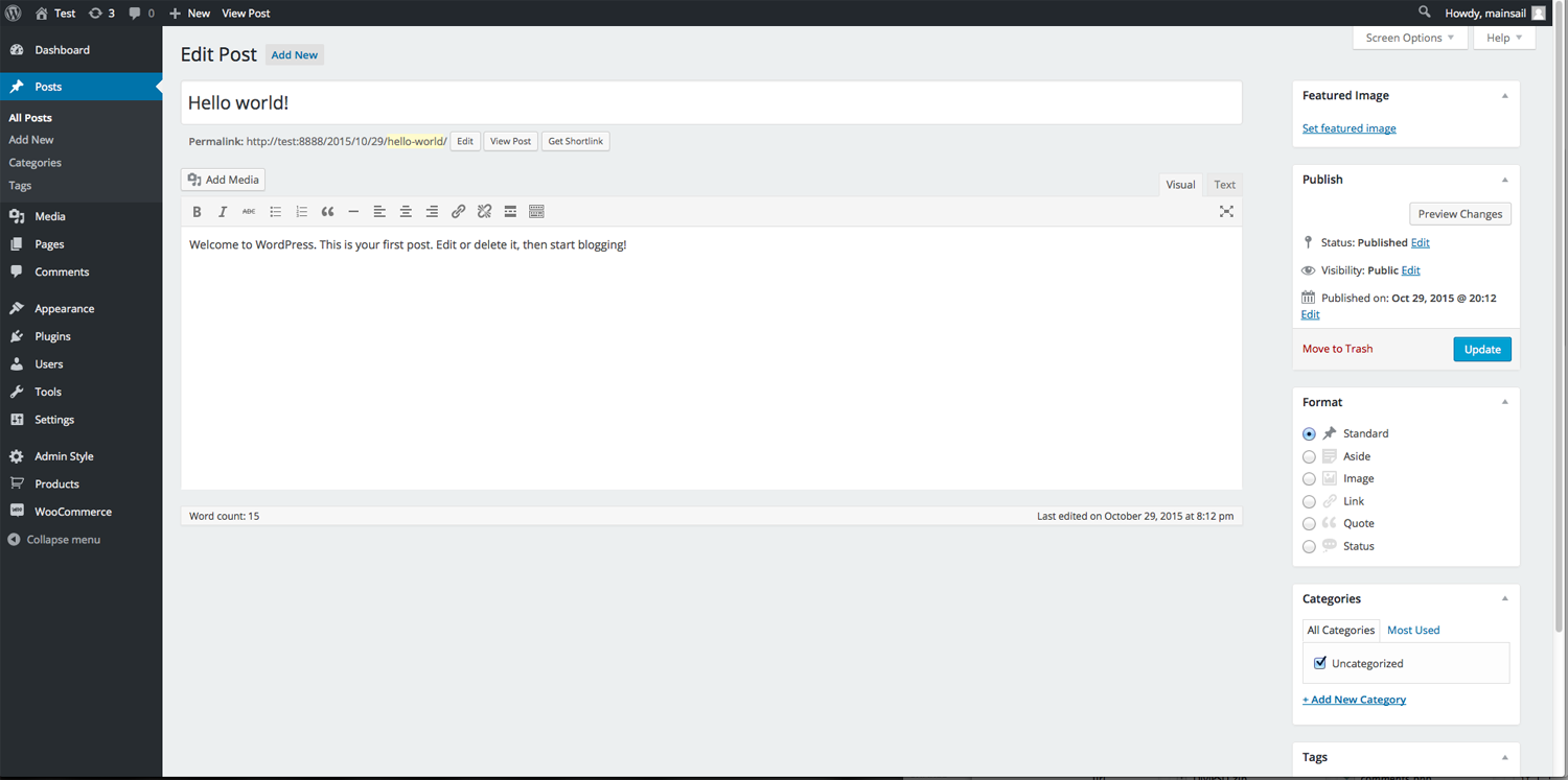 Slight adjustments to CSS markup to improve administration experience.