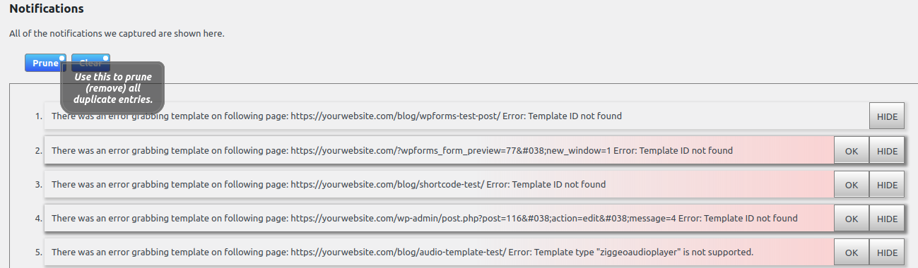 Events Editor - Your own code as template to react to some event