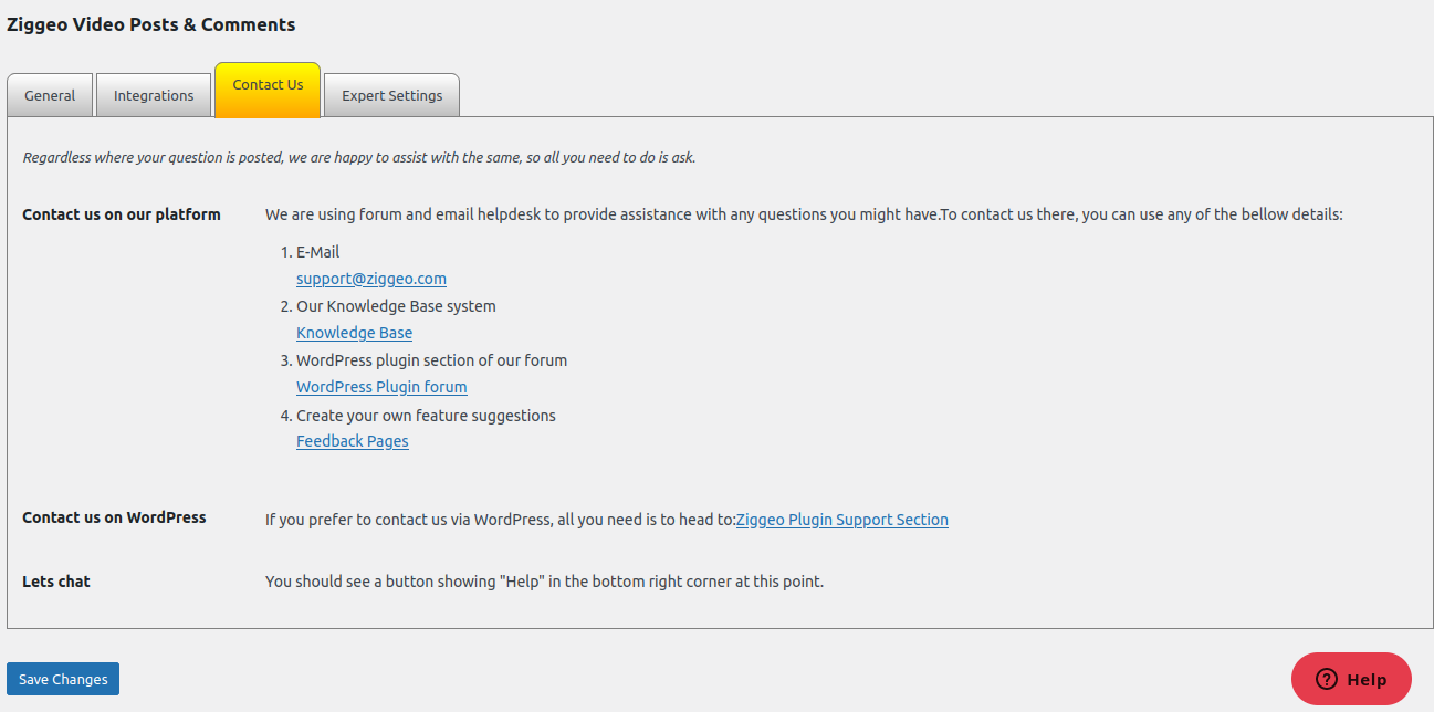 Addons Page - Quick and simple way to check all our plugins