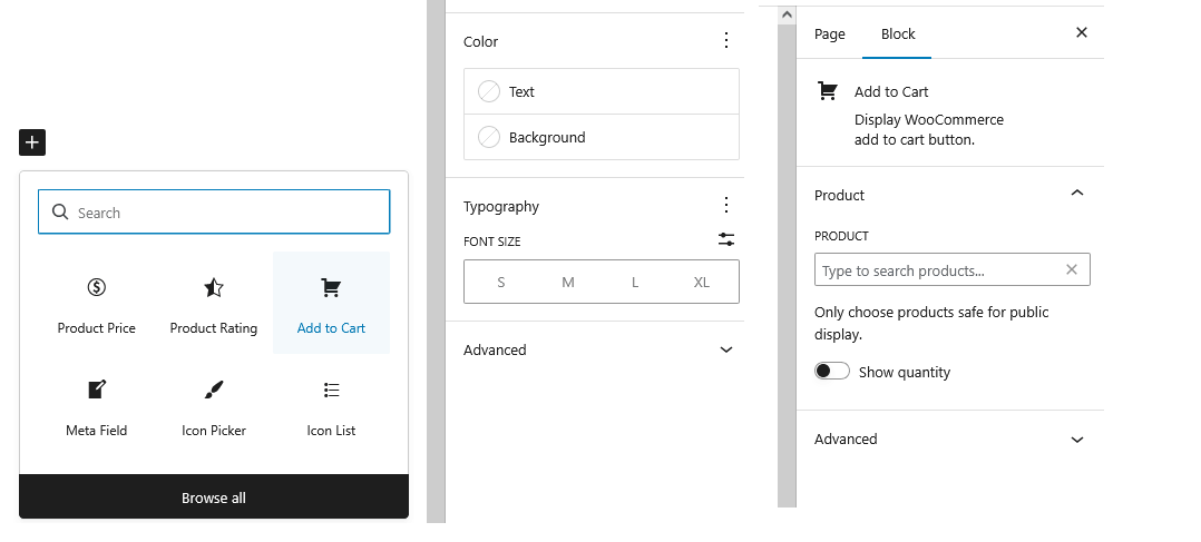 WooCommerce Product Add To Cart block