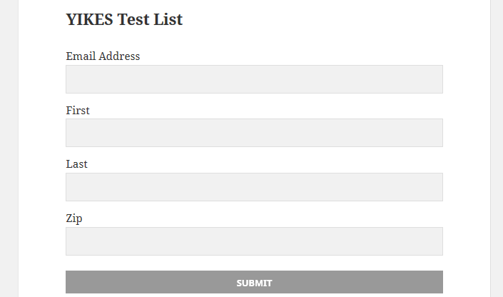 A form with the address field with the add-on