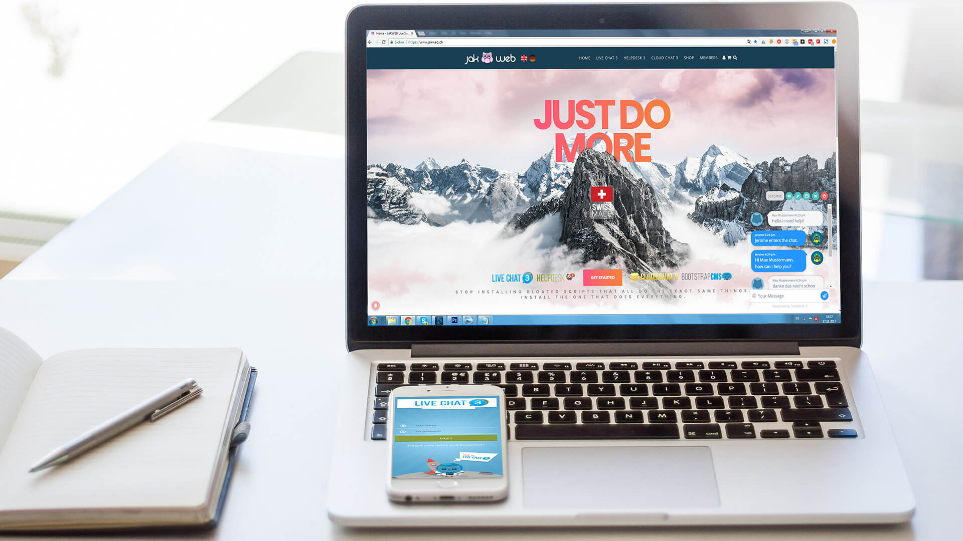 Real time communication with your website visitors, replace the boring contact form.