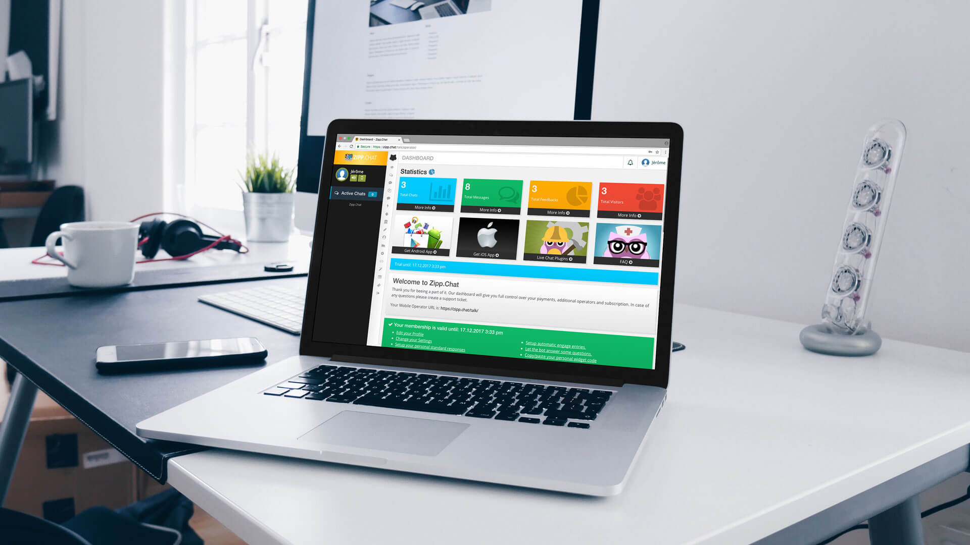 Our dashboard with full control over your billings and operators