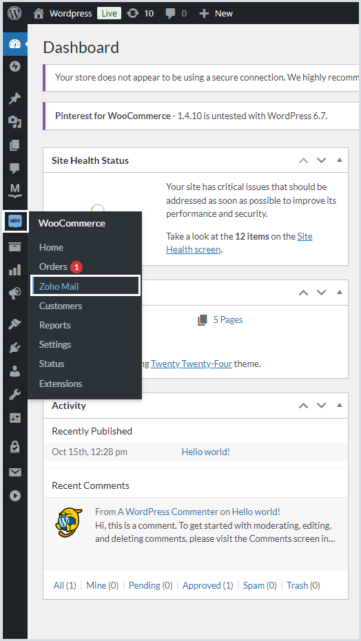 Zoho Mail Plugin(screenshot-2.jpg)