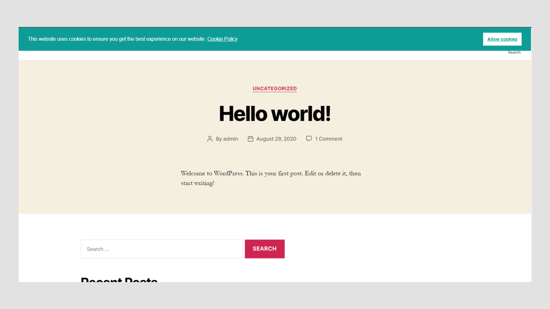 Banner Popup Top