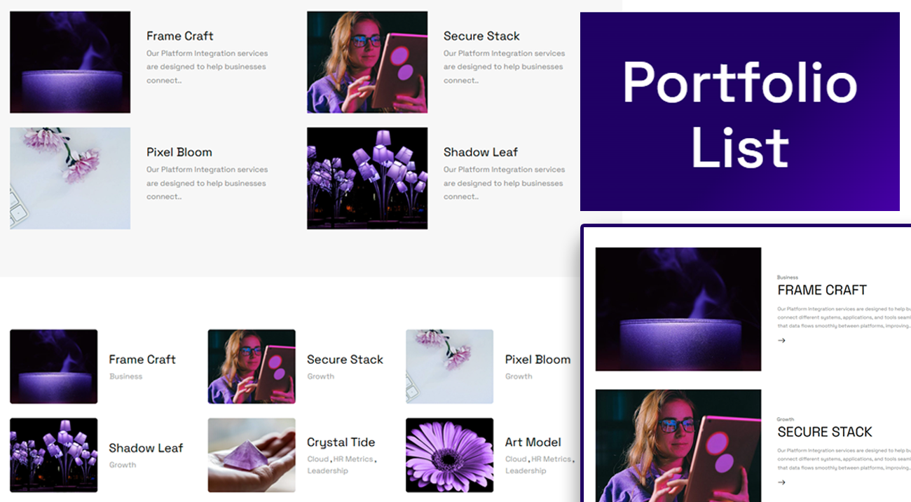 Portfolio Masonry Layout