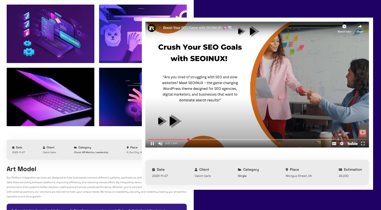 Portfolio Single Page