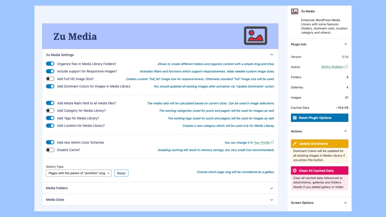 Plugin Settings Page