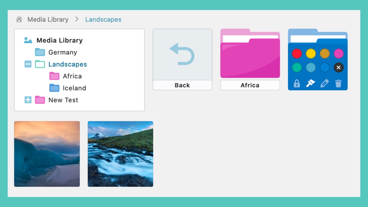 Folders Toolbar