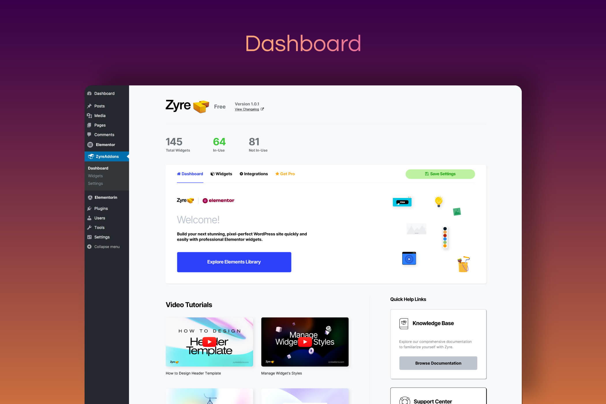 Featured Banner widget