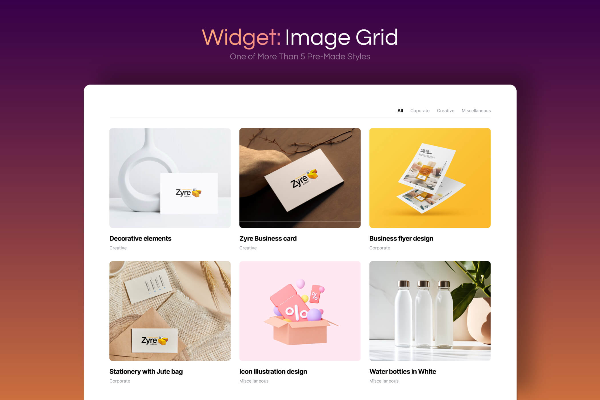 Hero template example