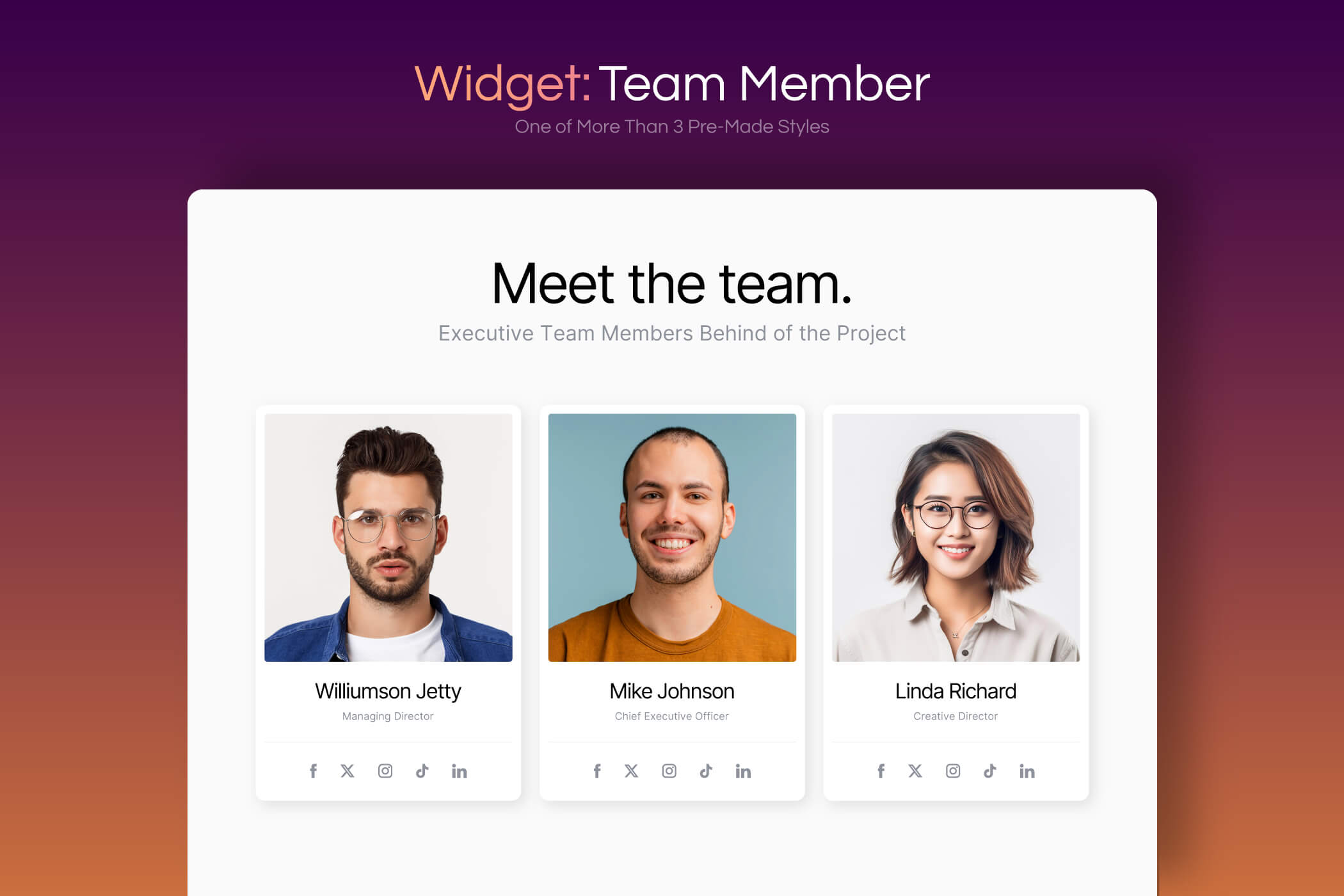 Hero template example 3