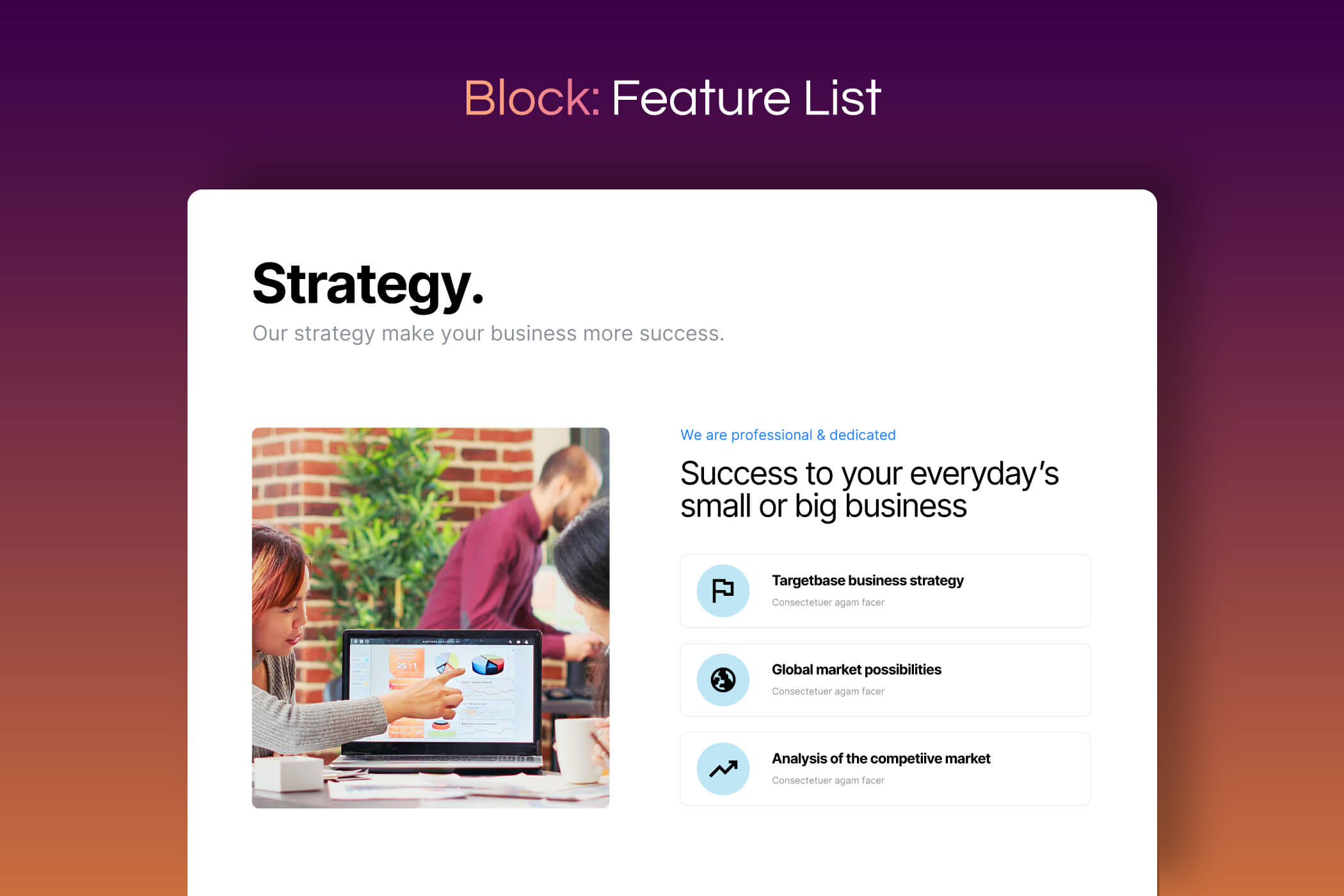 Hero template example 4