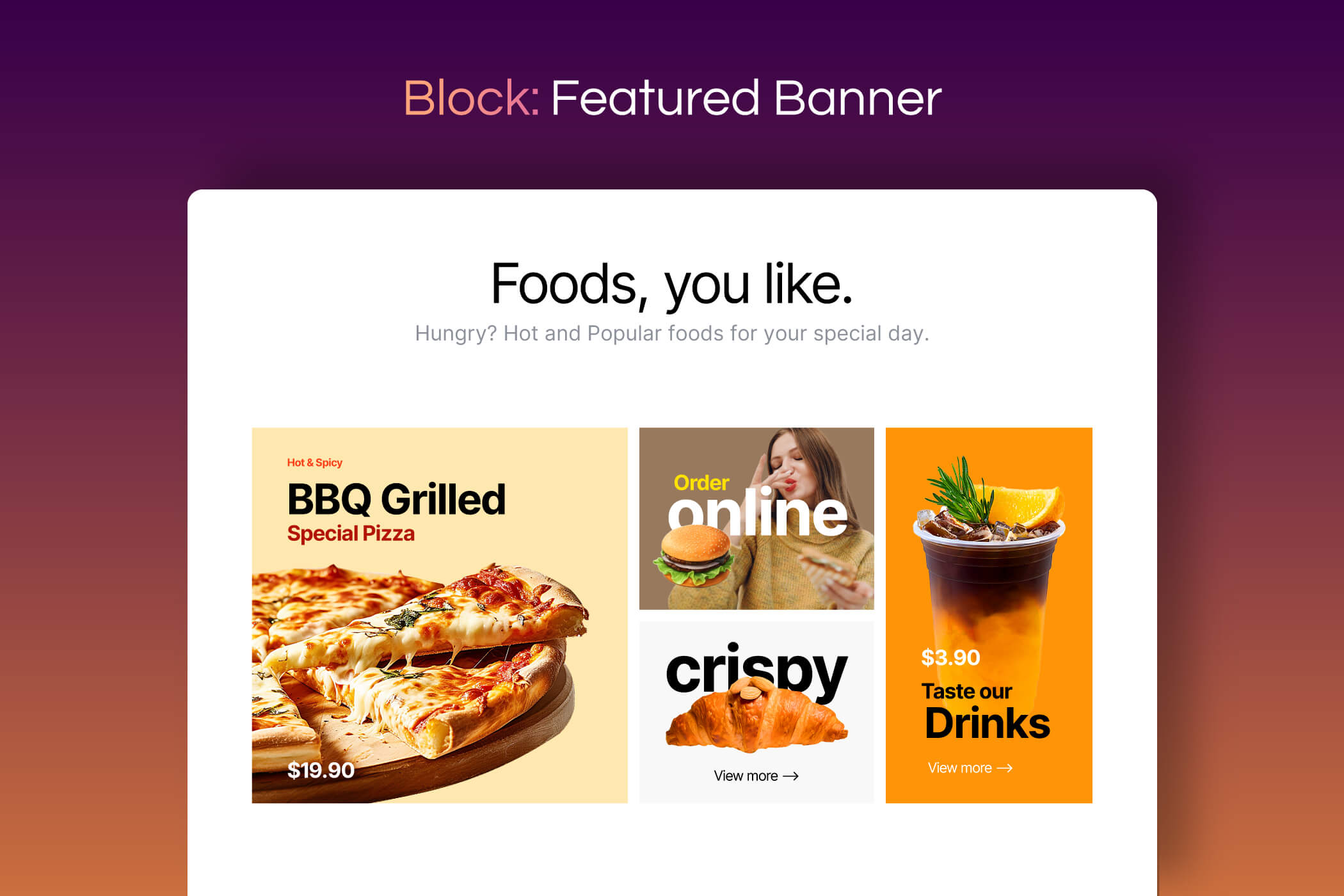 Page template example